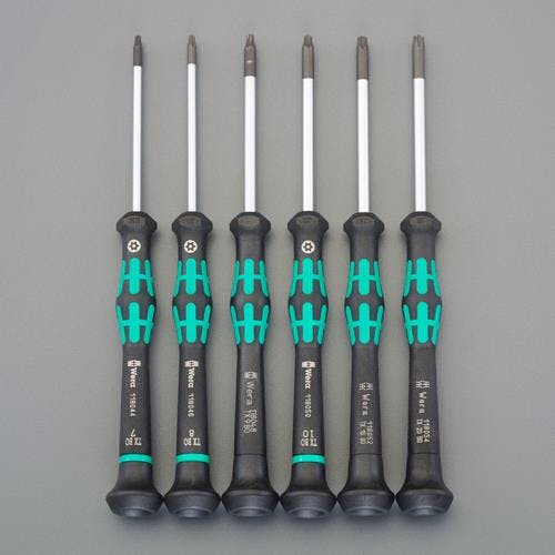 Wera ドライバー(精密用/いじり止付) [TORX] 6本組 EA550ME-120A 4550061295533【別送品】