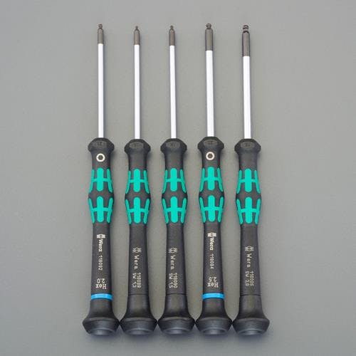 Wera 5本組 [Ball-Hexagon]ドライバーセット(精密用) EA550MF