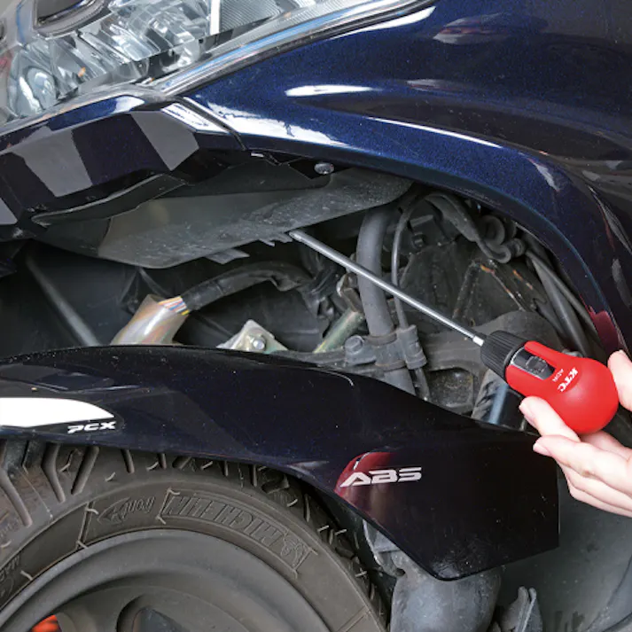 京都機械工具(KTC) ヘッドライト光軸調整ショートレンチ EA557BJ-620 4550061303733【別送品】