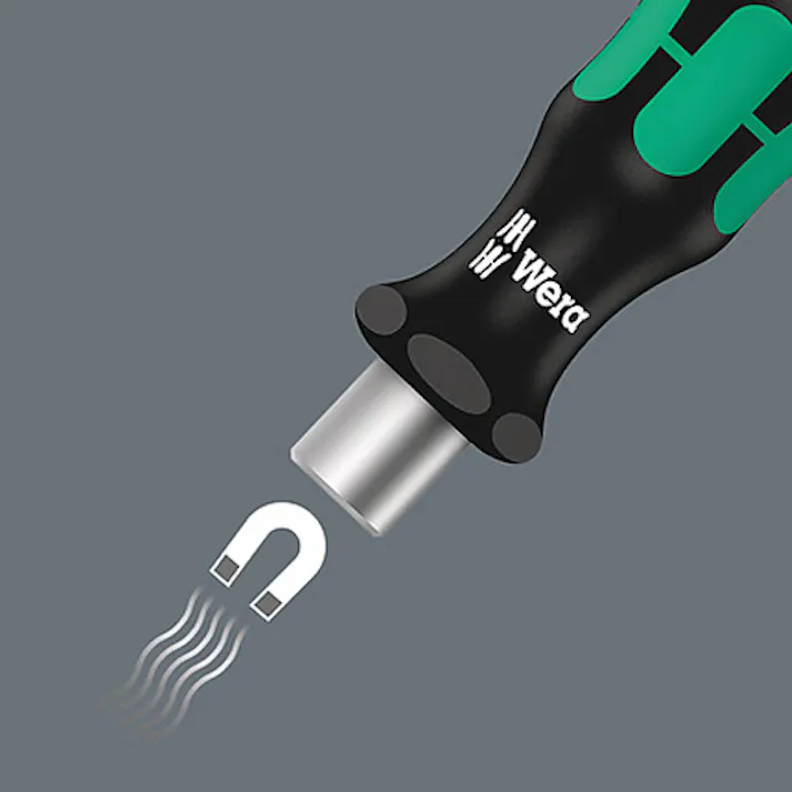 Wera ドライバーハンドル(MG付) 1/4”Hex/78mm EA560WB-14 4550061417485【別送品】