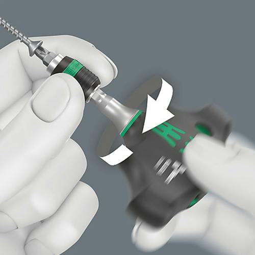 Wera ドライバーハンドル(T型/ラチェット) 1/4”Hex/89mm EA560WB-17