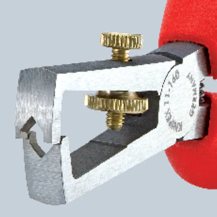 KNIPEX(クニペックス) ワイヤーストリッパー(グリップ・バネ付/磨き) 0-5.0mm EA580KC-4B 4550061410431【別送品】