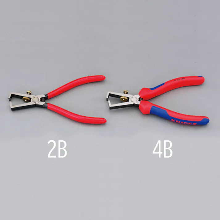 KNIPEX(クニペックス) ワイヤーストリッパー(グリップ・バネ付/磨き) 0-5.0mm EA580KC-4B 4550061410431【別送品】