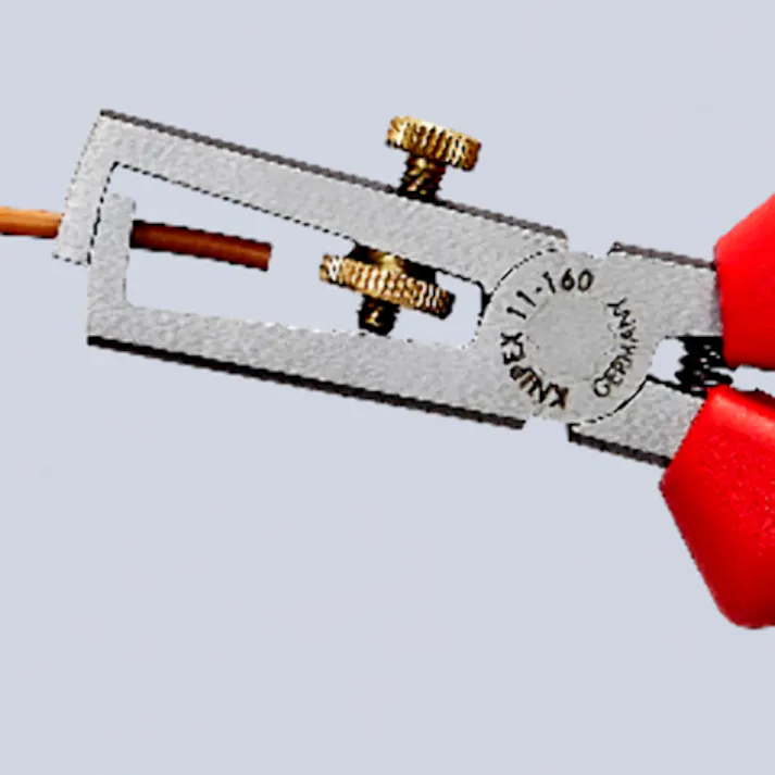 KNIPEX(クニペックス) ワイヤーストリッパー(グリップ・バネ付/磨き) 0-5.0mm EA580KC-4B 4550061410431【別送品】