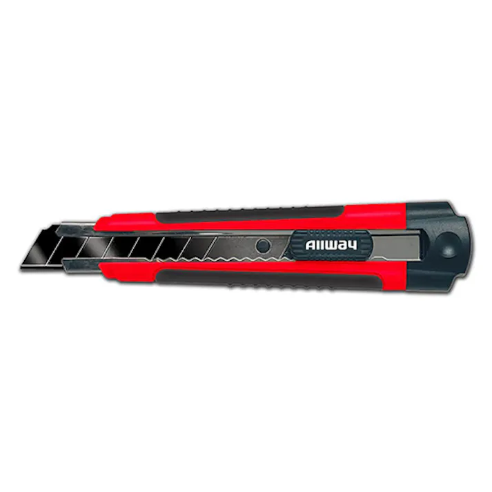 カッターナイフ(オートロック式/ソフトグリップ) 165mm EA589CJ-21A 4518340266100【別送品】