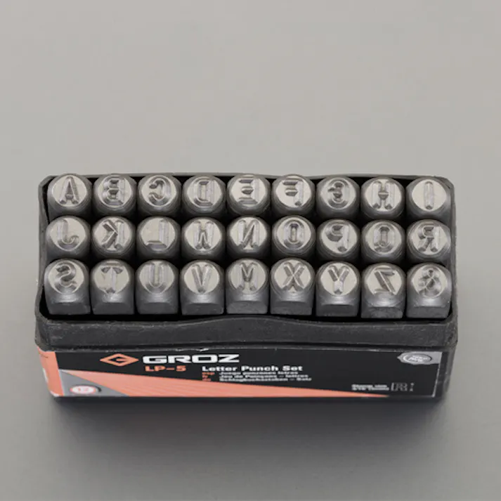 英字刻印セット 4mm(5/32”)/27本組 EA591GB-4 4518340177642【別送品】