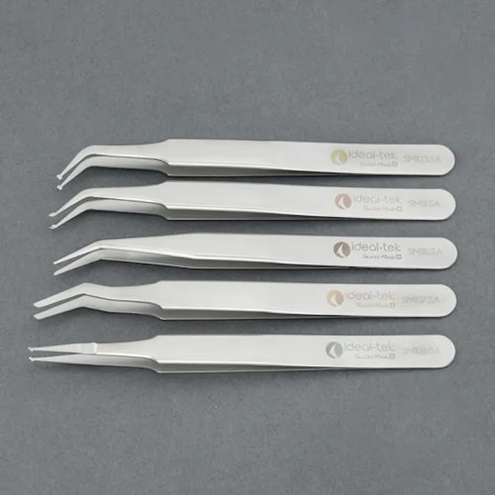 精密ピンセット(ステンレス製) 5本組 EA595H-21 4550061834732【別送品】