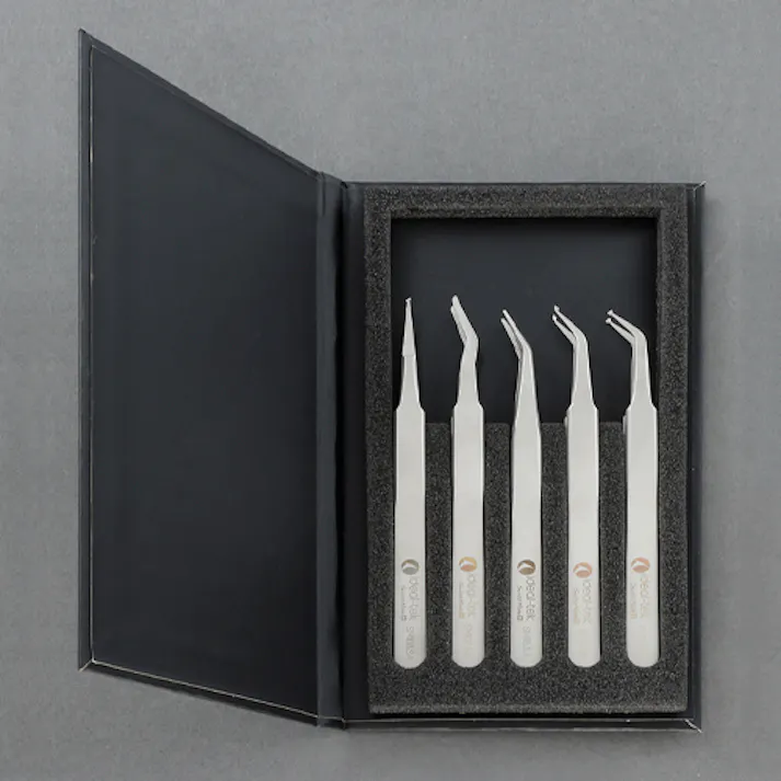 精密ピンセット(ステンレス製) 5本組 EA595H-21 4550061834732【別送品】