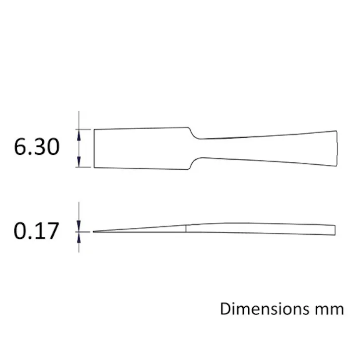 超精密ピンセット(ステンレス製) 6.3x121mm/34A EA595HA-51 4550061883556【別送品】