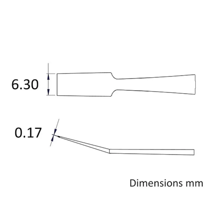 超精密ピンセット(ステンレス製) 6.3x120mm/36A EA595HA-53 4550061883563【別送品】