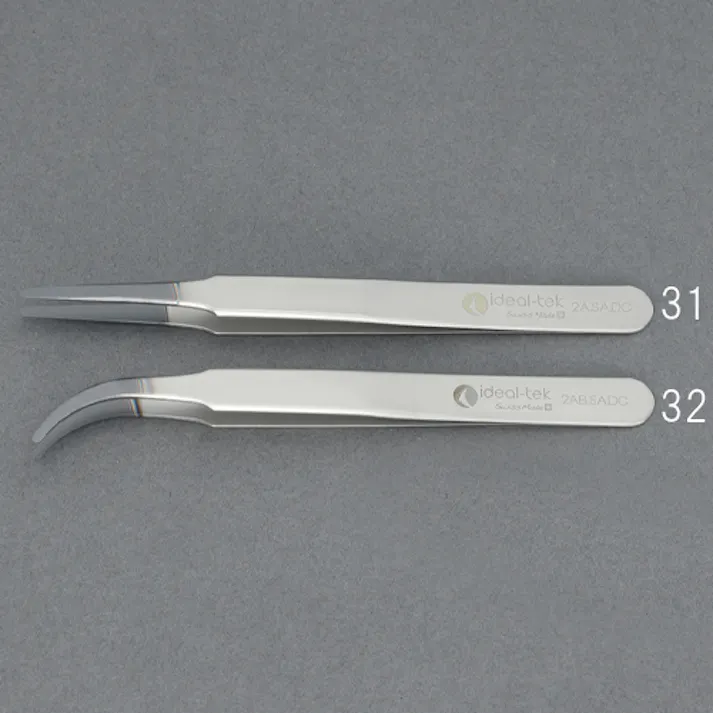 超精密ピンセット(ESD/ステンレス製) 1.5x118mm/2AB EA595HD-32 4550061939147【別送品】