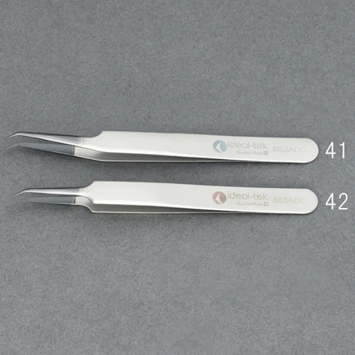 超精密ピンセット(ESD/ステンレス製) 0.1x110mm/5 EA595HD-41 4550061939185【別送品】