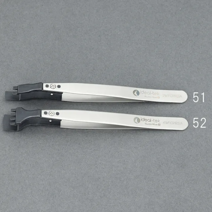 WAFER用ピンセット(ESD/PEEK/ステンレス/交換) 130mm EA595HE-51 4550061908976【別送品】