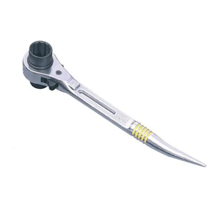 スーパーツール 17x19mm/240mm 両口ラチェットレンチ(曲りシノ付/ショート EA602AT-101(CDC)【別送品】