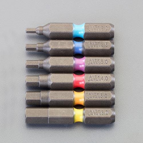 アネックスツール(Anex) 5本組 [Hexagon]ドライバービット EA611BR100(CDC)【別送品】 電動工具 通販