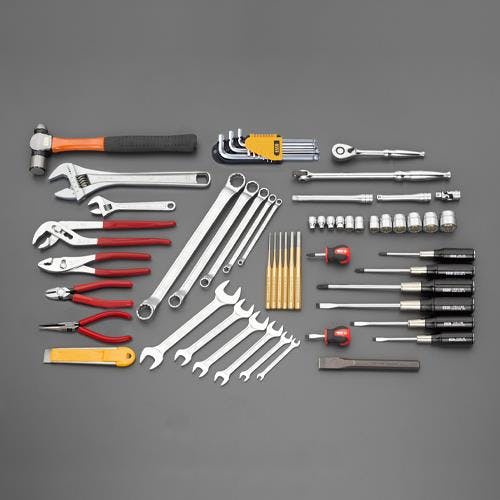 フォークリフト整備用工具セット [60個組] EA612SF-1B 4550061261477【別送品】