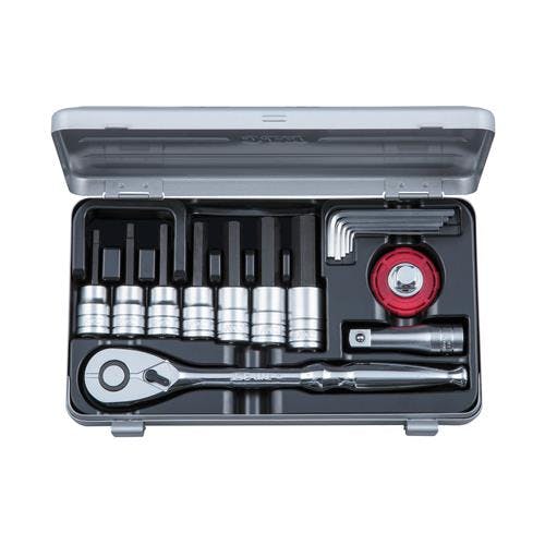 京都機械工具(KTC) ビットソケットレンチセット [HEX] 1/2”DR EA618R