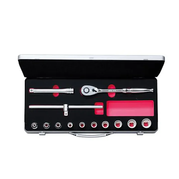 京都機械工具(KTC) 1/2”DR ソケットレンチセット EA618R-8(CDC)【別送品】