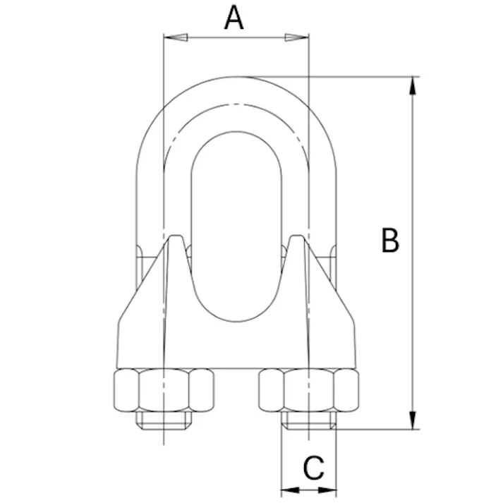 ワイヤークリップ(スチール製/10個) 6.0mm EA638CL-73 4550061127100【別送品】
