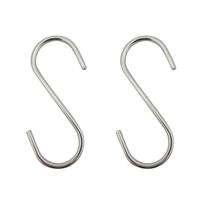 ESCO 75x3.2mm Sフック(ステンレス製/2個入) EA638DW-102(CDC)【別送品】