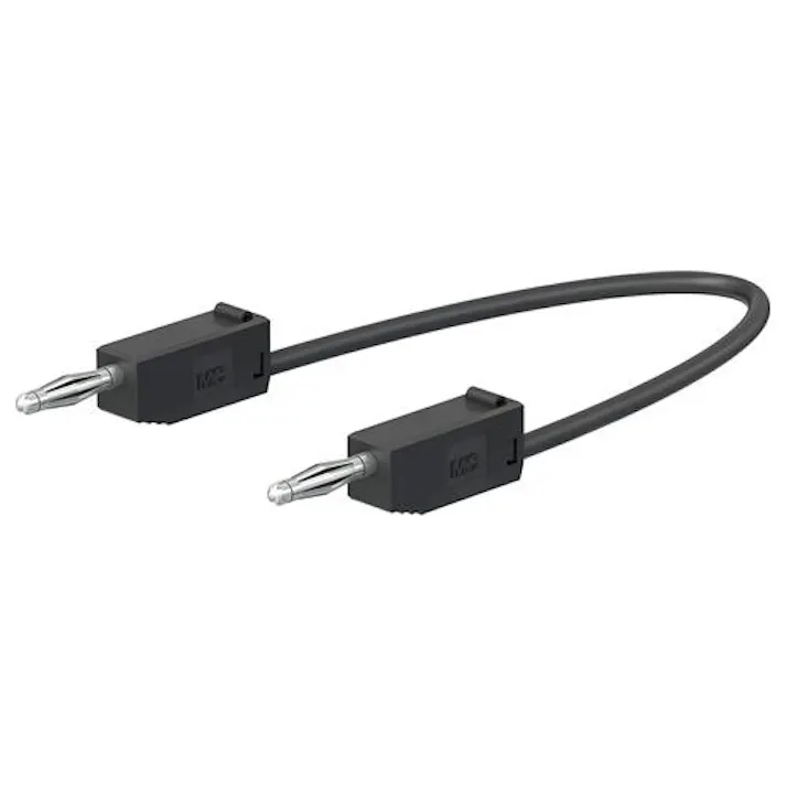 ESCO φ2mm/ 75mm テストリード(スタック接続/黒) EA707NC-301(CDC)【別送品】