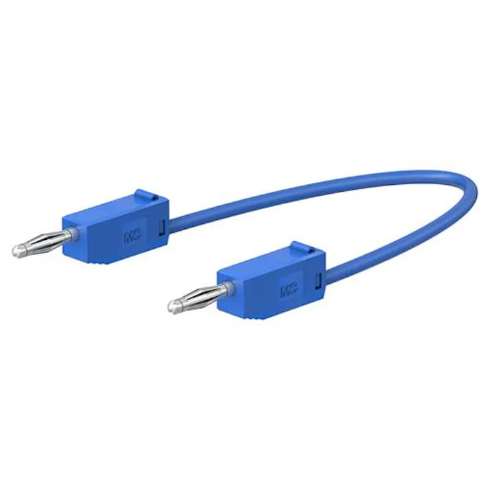ESCO φ2mm/ 300mm テストリード(スタック接続/青) EA707NC-323(CDC)【別送品】