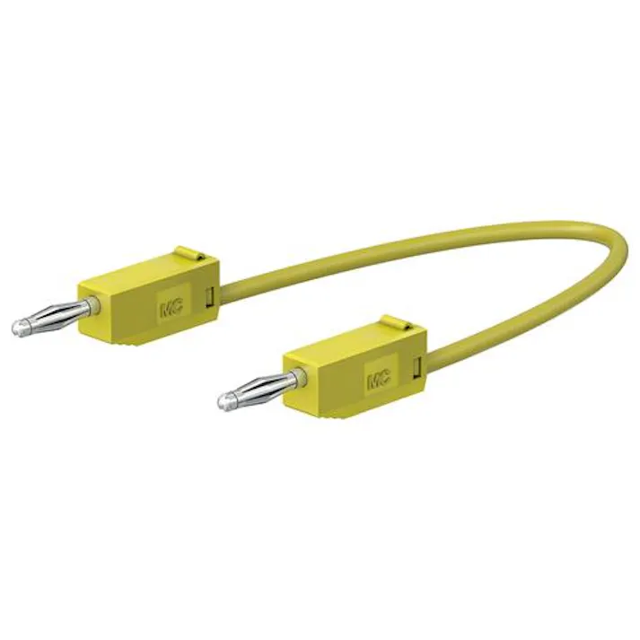 ESCO φ2mm/ 450mm テストリード(スタック接続/黄) EA707NC-334(CDC)【別送品】