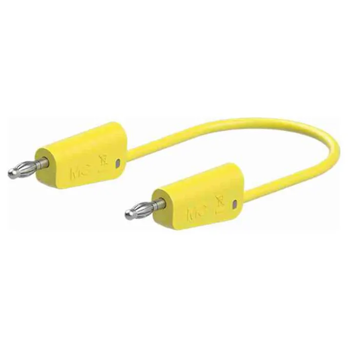 ESCO φ4mmx2000mm テストリード(スタック接続/黄) EA707NC-514(CDC)【別送品】