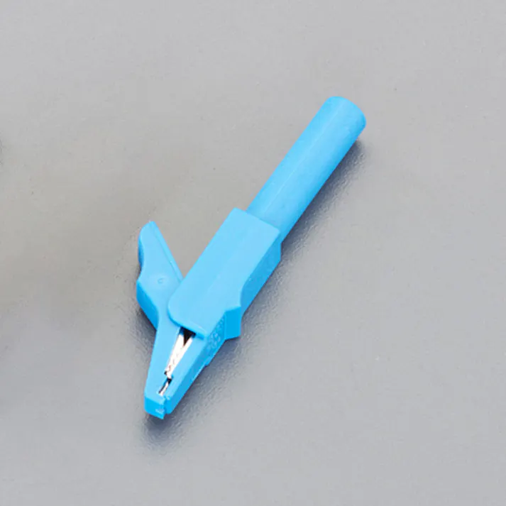 ワニ口クリップ(青) EA707NC-53 4550061955871【別送品】