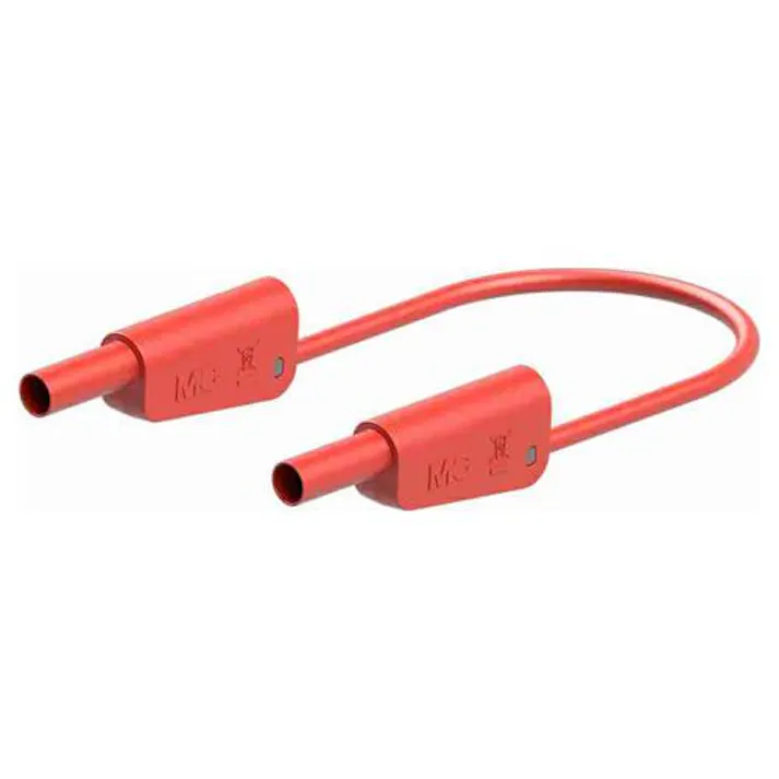 テストリード(スタック接続/赤) φ4mm/500mm EA707NC-532 4518340004337【別送品】