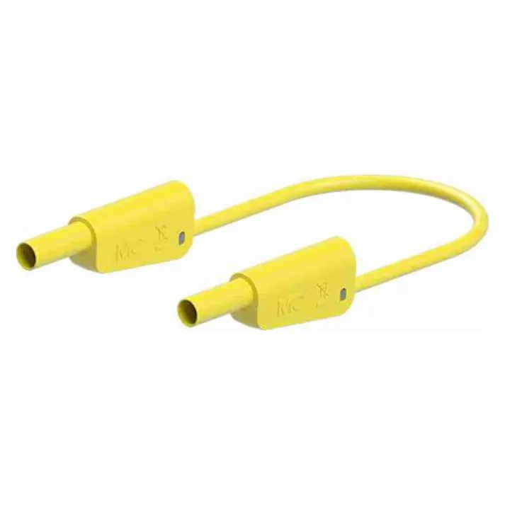 ESCO φ4mm/1500mm テストリード(スタック接続/黄) EA707NC-564(CDC)【別送品】