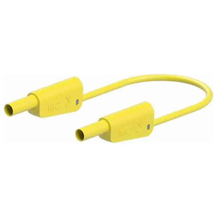 テストリード(スタック接続/黄) φ4mm/2000mm EA707NC-634 4518340114814【別送品】
