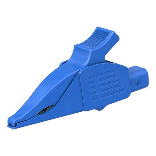 ワニ口クリップ (大口径/青) EA707NC-78 4550061960844【別送品】