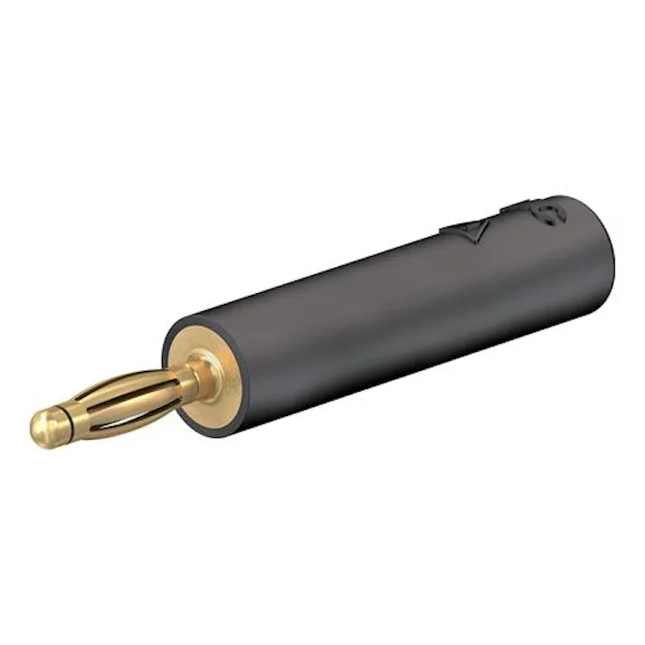 ESCO バナナプラグ変換アダプター(φ4mmプラグ用/黒) EA707NC-96(CDC)【別送品】
