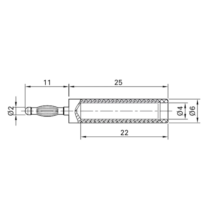 バナナプラグ変換アダプター(φ4mmプラグ用/黄) EA707NC-99 4550061964187【別送品】