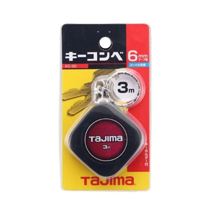TJMデザイン(TaJIma) メジャー(キーリング付) 6mmx3.0m EA720JK-23A 4518340294578【別送品】