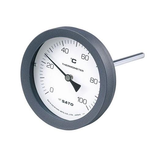 佐藤計量器製作所 バイメタル式温度計 0-100℃/50mm EA727A-56A 4518340330344【別送品】