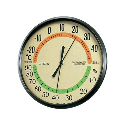 CITIZEN(シチズン) 温度・湿度計 φ150mm EA728EB-52A 4518340055216