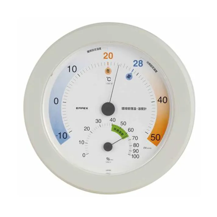 エンペックス気象計(EMPEX) φ230mm 温度・湿度計 EA728EB-67(CDC)【別送品】