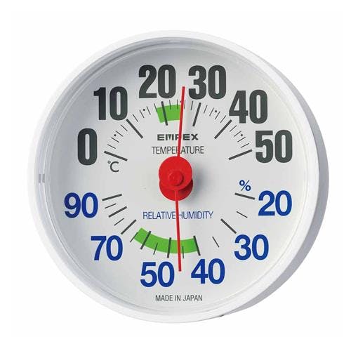 エンペックス気象計(EMPEX) 温度・湿度計 φ64mm EA728EB-69 4550061298770【別送品】