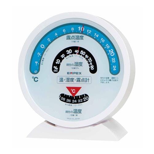 エンペックス気象計(EMPEX) 温度・湿度・露点計 121x50x132mm EA728G-111 4550061298930【別送品】