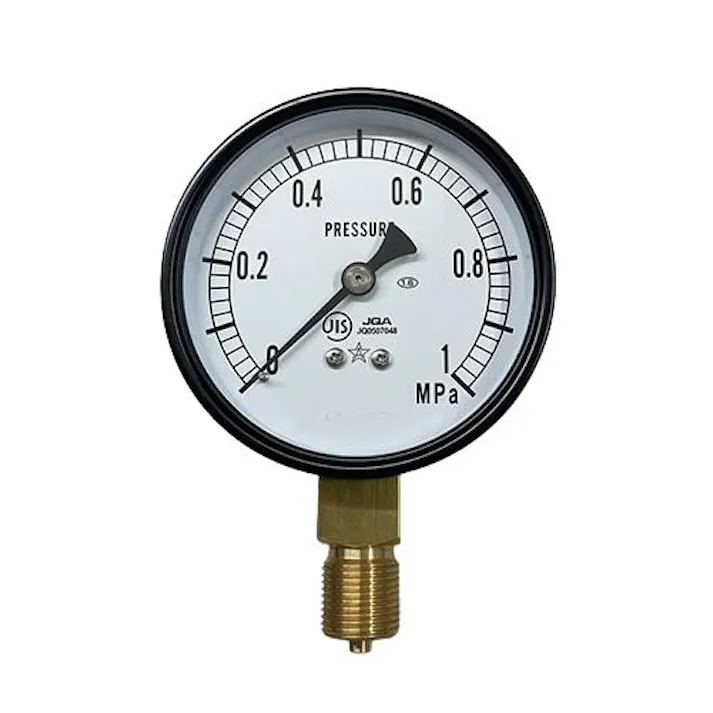 ESCO G 3/8”/ 75mm/0-1.6MPa アクリル板圧力計 EA729BE-16(CDC)【別送品】