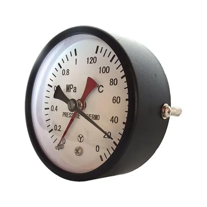 ESCO 0- 120℃/0-1.0MPa/φ 75mm 水高計(横型) EA729PA-3(CDC)【別送品】