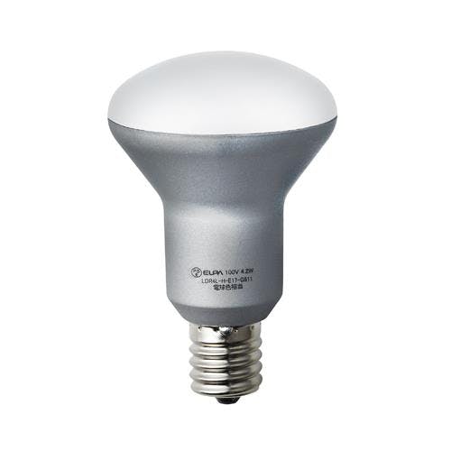 朝日電器(ELPA) 電球(LED/ミニレフ形/昼光色) AC100V/4.2W/E17 EA758XA-79 4518340121478【別送品】