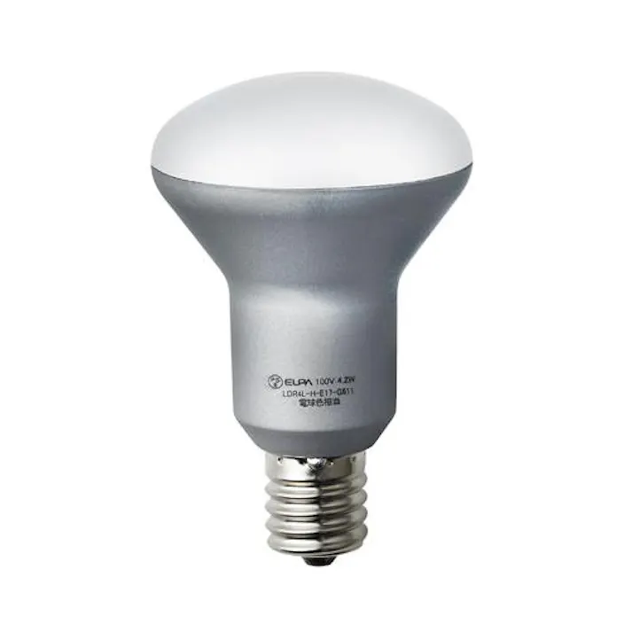 朝日電器(ELPA) 電球(LED/ミニレフ形/電球色) AC100V/4.2W/E17 EA758XA-80 4518340121461【別送品】