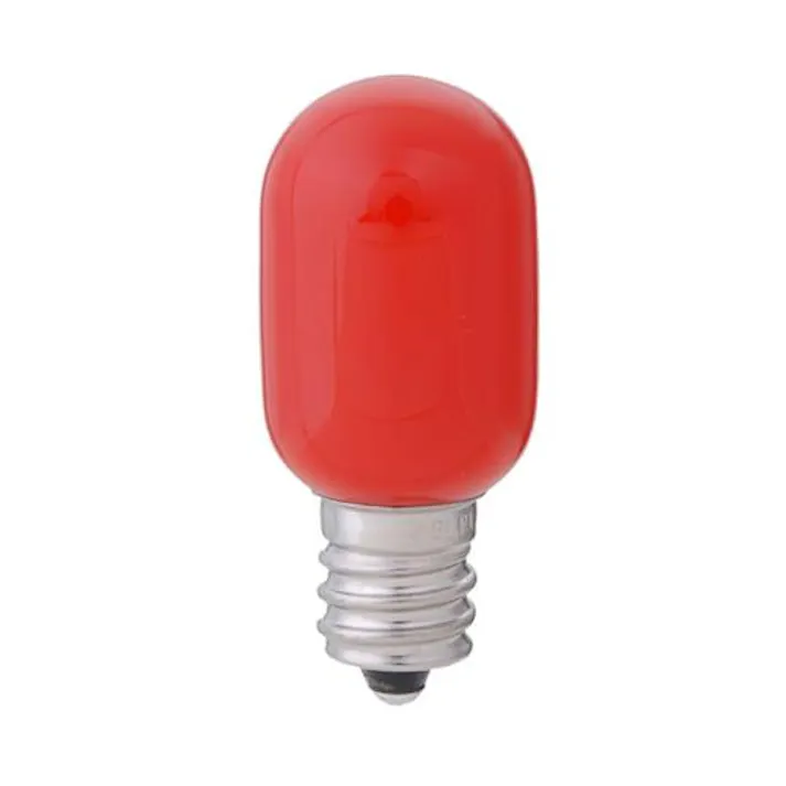 朝日電器(ELPA) AC100V/0.5W/E12 LEDナツメ電球(赤) EA758ZM-15(CDC)【別送品】