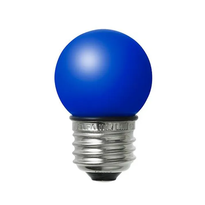 朝日電器(ELPA) AC100V/1.4W/E26 電球(LED/防水/青) EA758ZM-206(CDC)【別送品】