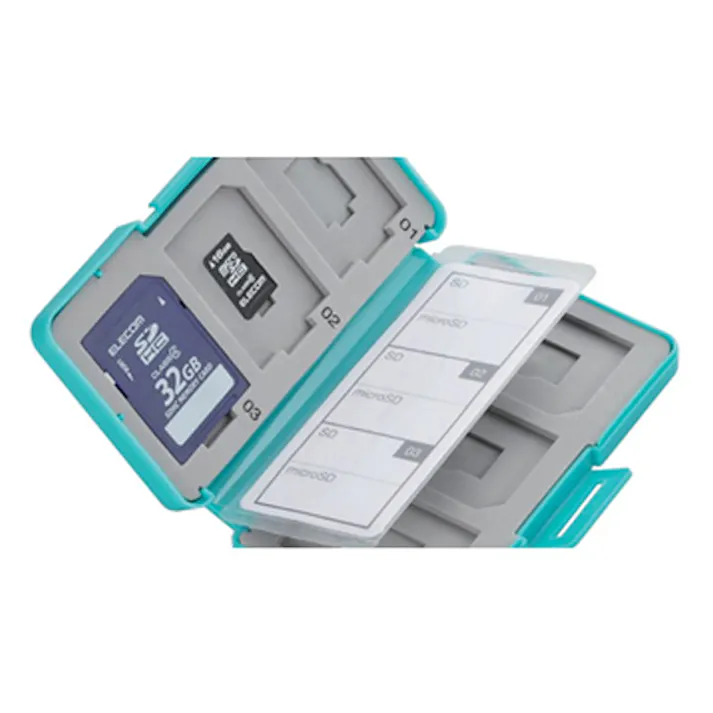 エレコム SD/microSDカードケース(12枚収納/ブラック) EA759Z-10G 4518340165595【別送品】