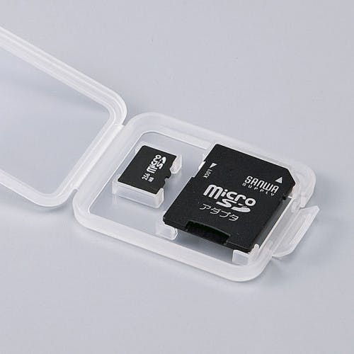 サンワサプライ 53x 8x 44mm microSDカードケース(6個) EA759Z
