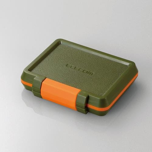 エレコム SDカードケース(耐衝撃/16枚/カーキ) EA759Z-13 4518340165489【別送品】